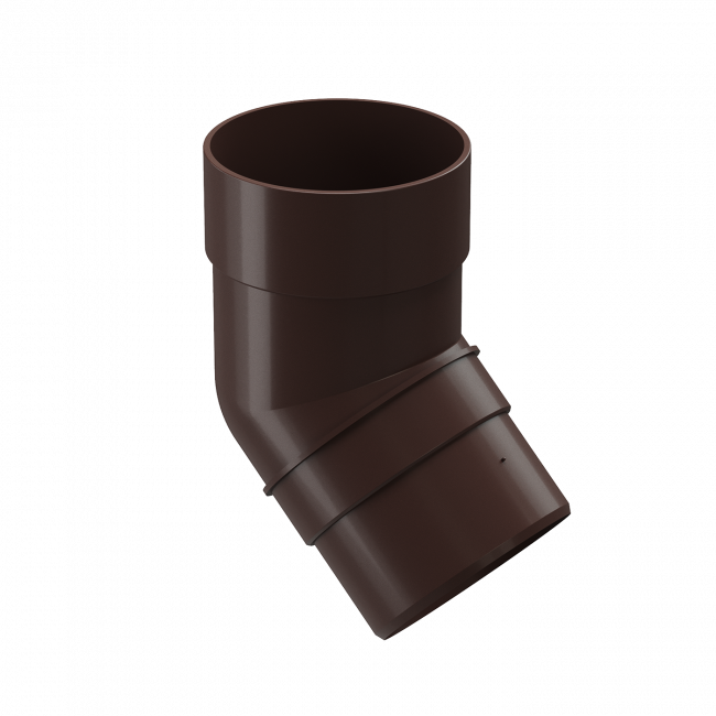 Колено 45˚ для водосточной трубы Премиум (Premium) шоколад