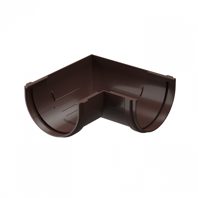 Угол желоба 90˚ Премиум (Premium), шоколад